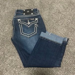 Miss Me Jeans- size 26- Signature Cuffed Capri